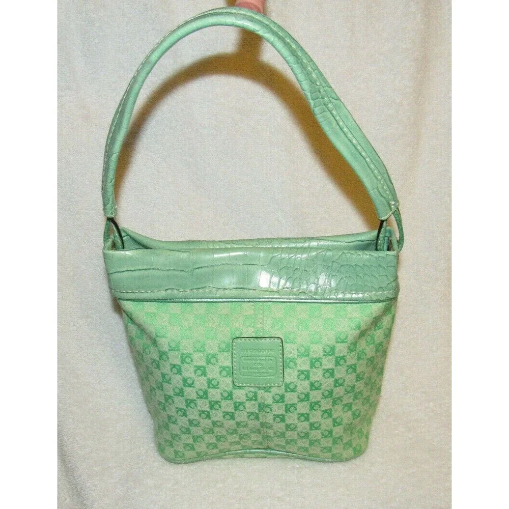 Liz Claiborne Vintage Small Mint Green Purse - Picture 3 of 6